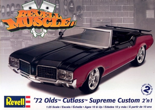 revell 1/25 '72 cutlass convertible donk 自動車 revell 1/25 '72