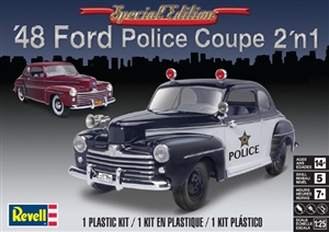 1948 Ford Coupe with New Stock Top  (2 'n 1) Police or Stock (1/25) (fs)