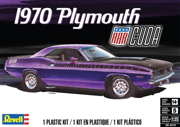1/25 Scale Purple Diecast NIBFirst GearCollectorNew 1970 Plymouth Cuda 