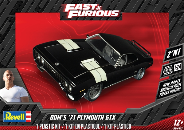 Dom's '71 Plymouth GTX (2 'n (New Tooling) (1/24) (fs)
