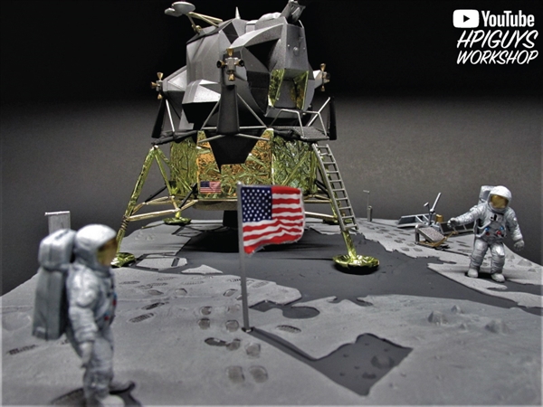 Monogram 1/48 First Lunar Landing Apollo 11 Astronauts On The moon Model Kit 