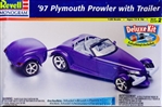 1997 Plymouth Prowler with Trailer "Deluxe Kit with Paint and Glue" (1/25) (fs)