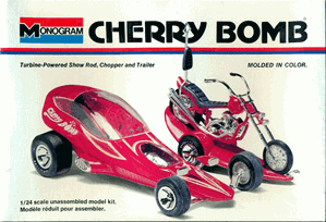 Cherry Bomb Show Rod, Chopper and Trailer (1/24) (fs)
