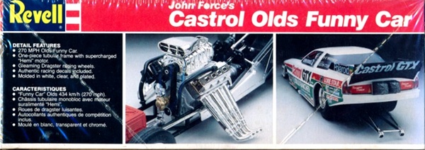 NOS Factory 7173 Revell John Force Castrol Olds Funny Car Model Kit 1 25 for sale online 