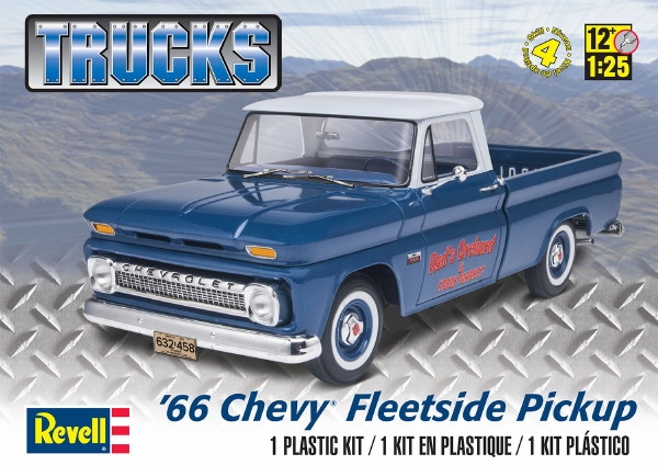 1966 66 Chevy Fleetside Pickup Truck 1/25 283 motor engine stock drivetrain part 