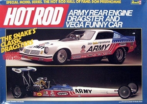 Don 'Snake' Prudhomme Army Rear Engine Dragster and Vega Funny Car (1/16) (si)
