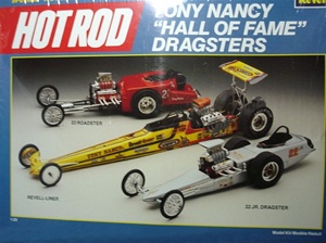 Tony Nancy Hall of Fame Dragsters (22 Roadster, 22 Jr., Revell-Liner) (1/25) (fs)