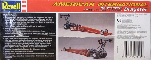 Action Mac Tools 1997 1:24 Scott Kalitta American International Dragster 1/4000 