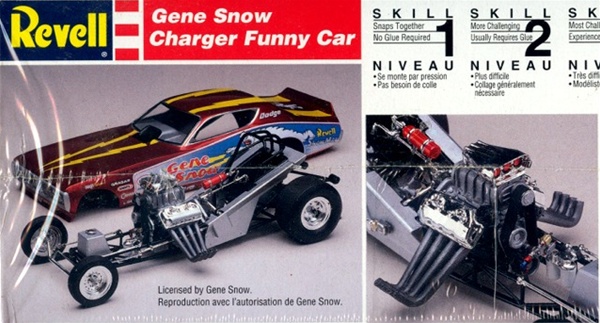 Revell Gene Snows Dodge Charger Funny Car Vintage 1:25 Model Kit 