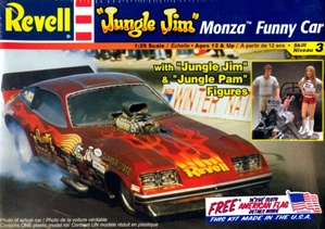 1976 Jungle Jim Monza Funny Car with Jim & Pam Figures (1/25) (fs)