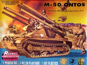 M-50 Ontos (Vintage Renwal Tooling) (1:32) (fs)