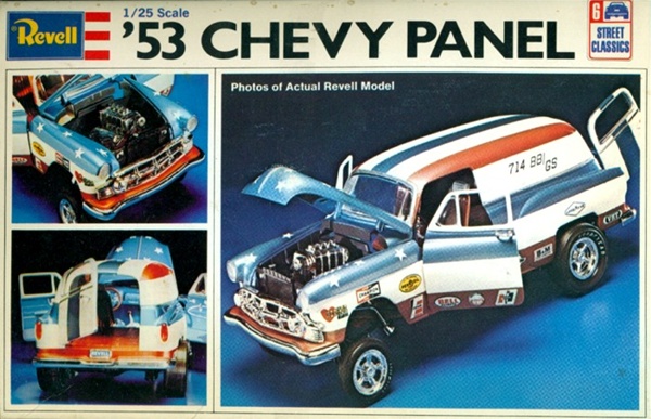 REVELL 85-4189 1953 Chevy PANEL Van Truck Model Car Mountain KIT fs 1/25 Gasser! 