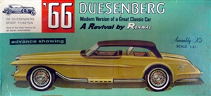 1966 Duesenberg Concept Car (1/25) (fs) MINT