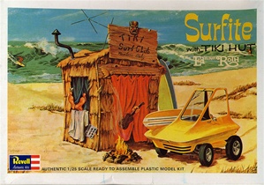 Surfite - Beatnik with Tiki Hut and Beach Buggy designed by Ed Roth (fs)