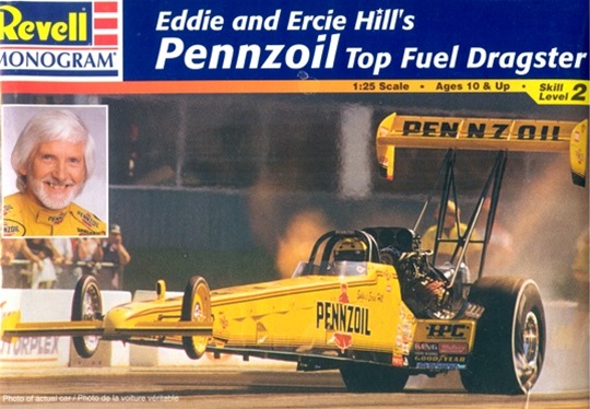 Revell 1/25 Pennzoil T/F Dragster 完成品 1996 Eddie Hill's Pennzoil Top Fuel Dragster (1/25) (fs)