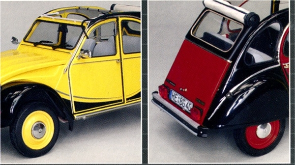 Maquette - Citroën 2 CV Charleston - 1/24 - Kits maquettes tout inclus -  Maquettes