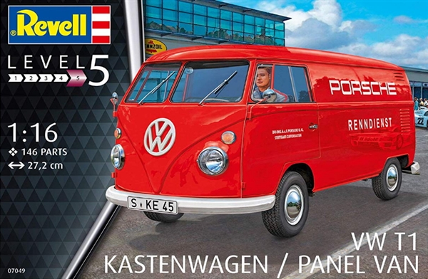 Bij elkaar passen Verklaring klassiek VW T1 Kastenwagen Porsche Panel Van (1/16) (fs)