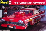 1958 Plymouth "Christine" Pro-Modified Dragster  (1/25) (fs)