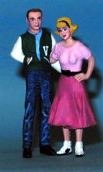 50's 60's Teen Girl in Poodle Skirt "Diane" Figure (1/25) (fs)