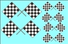 Checker Cross Flags Decal Sheet