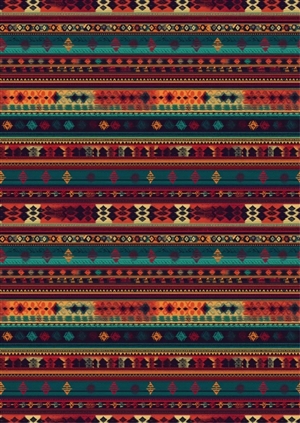 Mexican Zig-Zag Blanket Decal Sheet