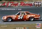 A J Foyt Racing 1979 Oldsmobile 442 #51 (1/25) (fs) Damaged Box