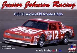 Junior Johnson Racing 1986 "Budweiser" Chevrolet Monte Carlo #12 driven by Neil Bonnett  (1/24) (fs)