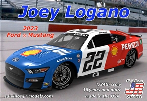 Team Penske Joey Logano 2023 Ford Mustang Throwback #22 Pennzoil
