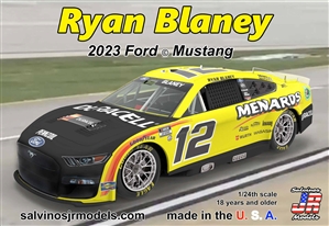 Team Penske Ryan Blaney 2023 Ford Mustang # 12 Menards