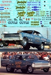 Jungle Jim 1966-68 Nova Funny Cars (1/25) Slixx-Decal