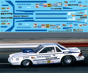 Bob Glidden’s Ford EXP Pro Stock Decal (1/25)