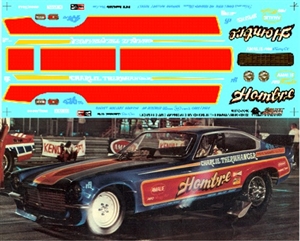 Charlie Therwhanger's Hombre Vega Funny Car Decal (1/25)