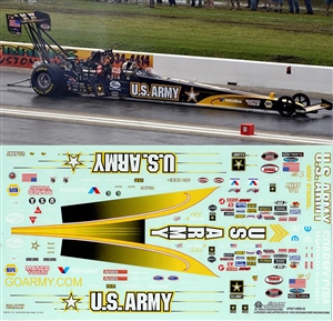 2007 Army Top Fuel Dragster Slixx Decals (1/25)
