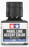 Tamiya Black Panel Line Accent Color or Wash (40 ml)