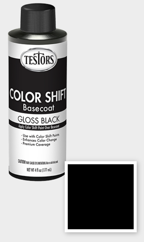 Testor 223537 2 oz Black Matte Acrylic Craft Paint 