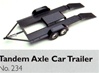 Tandem Axle Car Hauler Trailer Diecast Kit (1/24) (fs)