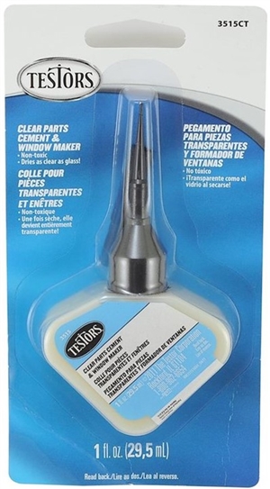 Testors Clear Parts Cement & Window Maker (Similar to and Replacement for Model Master8876C)  1 Oz Glue