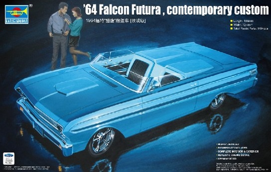 Trumpeter Model kit 1/25 1964 Ford Falcon Futura Convertible Stock Plus 