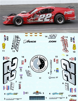 2023 Keith Rocco decals for Stafford Speedway car (fs) (1/25)