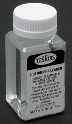 Testors brush cleaner for hand paint brushes not air brushes 1 3/4 FL. OZ bottle