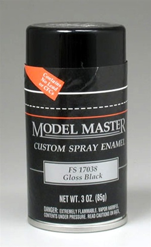 Gloss Black Enamel 3 oz Spray Can