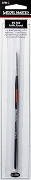 No. 2 Red Sable Round Paint Brush
