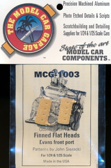 1/25 scale kits Finned Flat Heads MCG1004 2pcs Evans Center Port for 1/24 