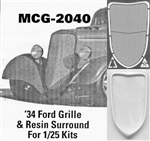 '34 Ford  Grille 1/25: includes resin grille surround