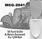 '34 Ford  Grille 1/24: includes resin grille surround