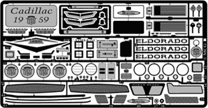 1959 Cadillac Detail set for Revell Monogram '59 Caddy kits