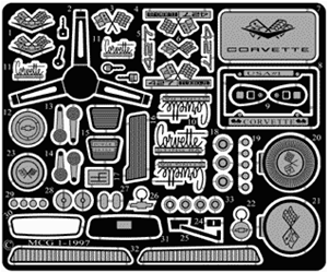 1966-67 Corvette Detail set based on Revell-Monogram '67 kits
