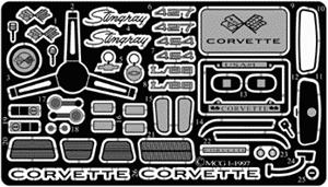 1968-72 Corvette Detail set based on Revell and AMT 1968-72 kits