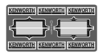 Kenworth Badges: (Designed for: All 1/24 and 1/25 Kenworth truck kits)