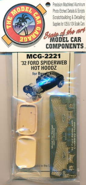 1932 Ford Spiderweb Hot HOODZ for Revell kits with forming buck and grille shell